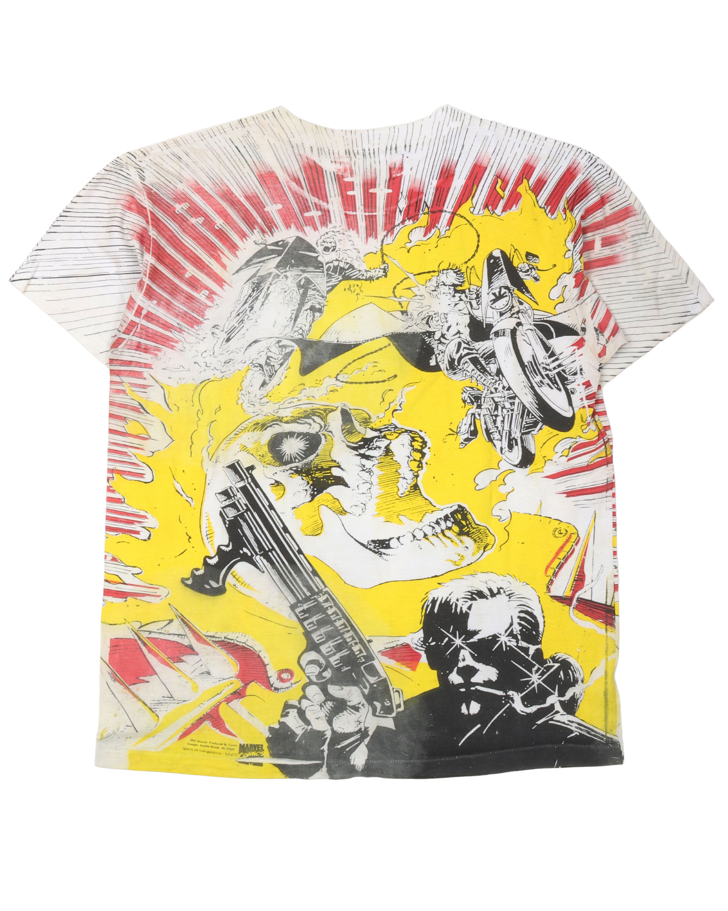 Marvel Ghost Rider Mega Print T-Shirt