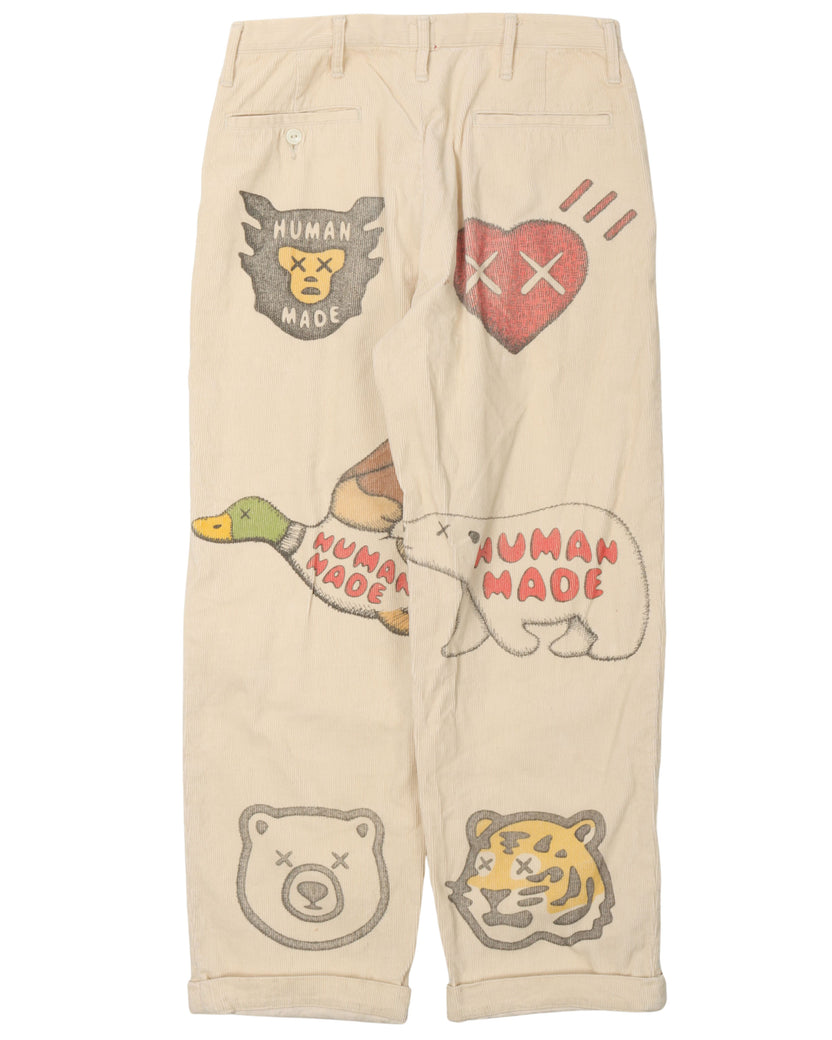 Human Made Kaws Corduroy Pants