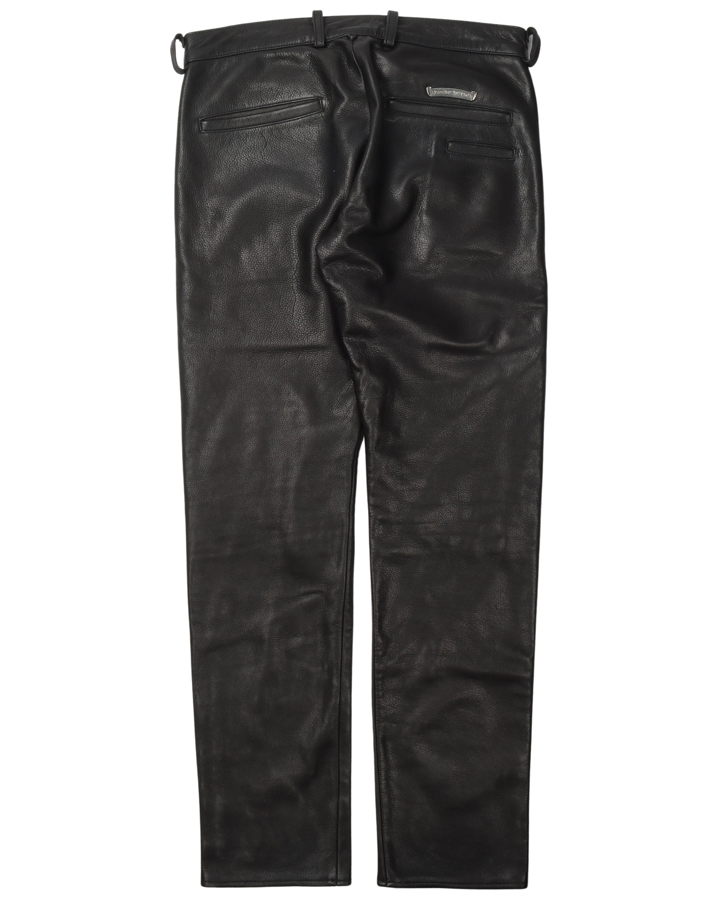 Slim Leather Pants