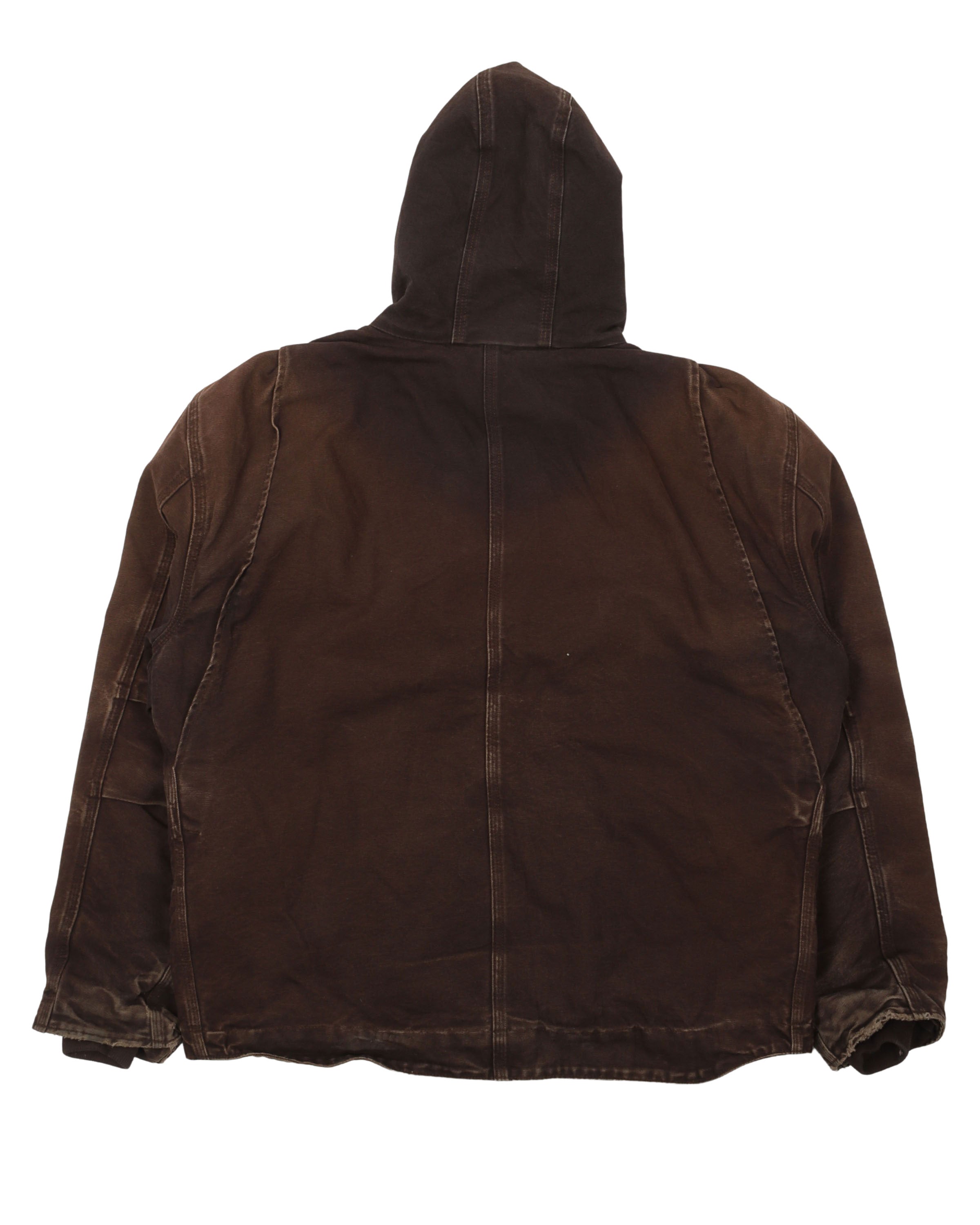 Carhartt Fleece Lined Hooded Work Jacket