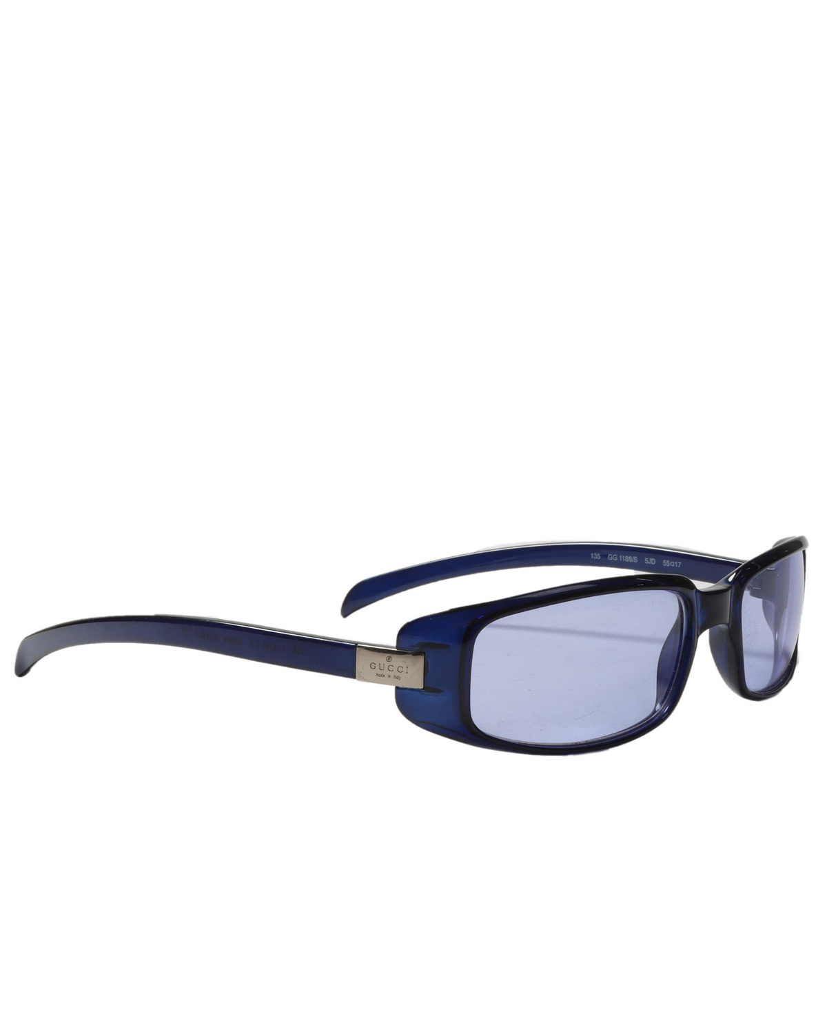 Vintage Blue Oval Sunglasses