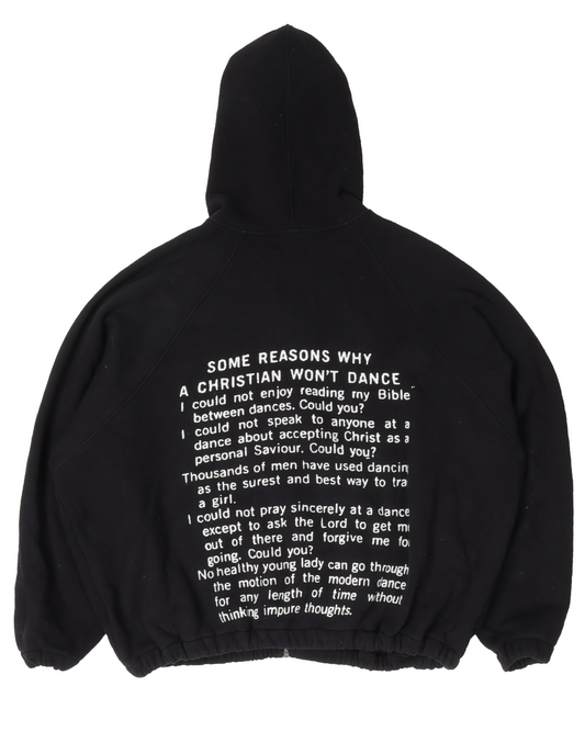 Crucifix Zip Up Hoodie