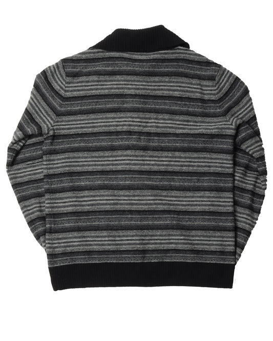 Knit Cardigan High Collar Sweater