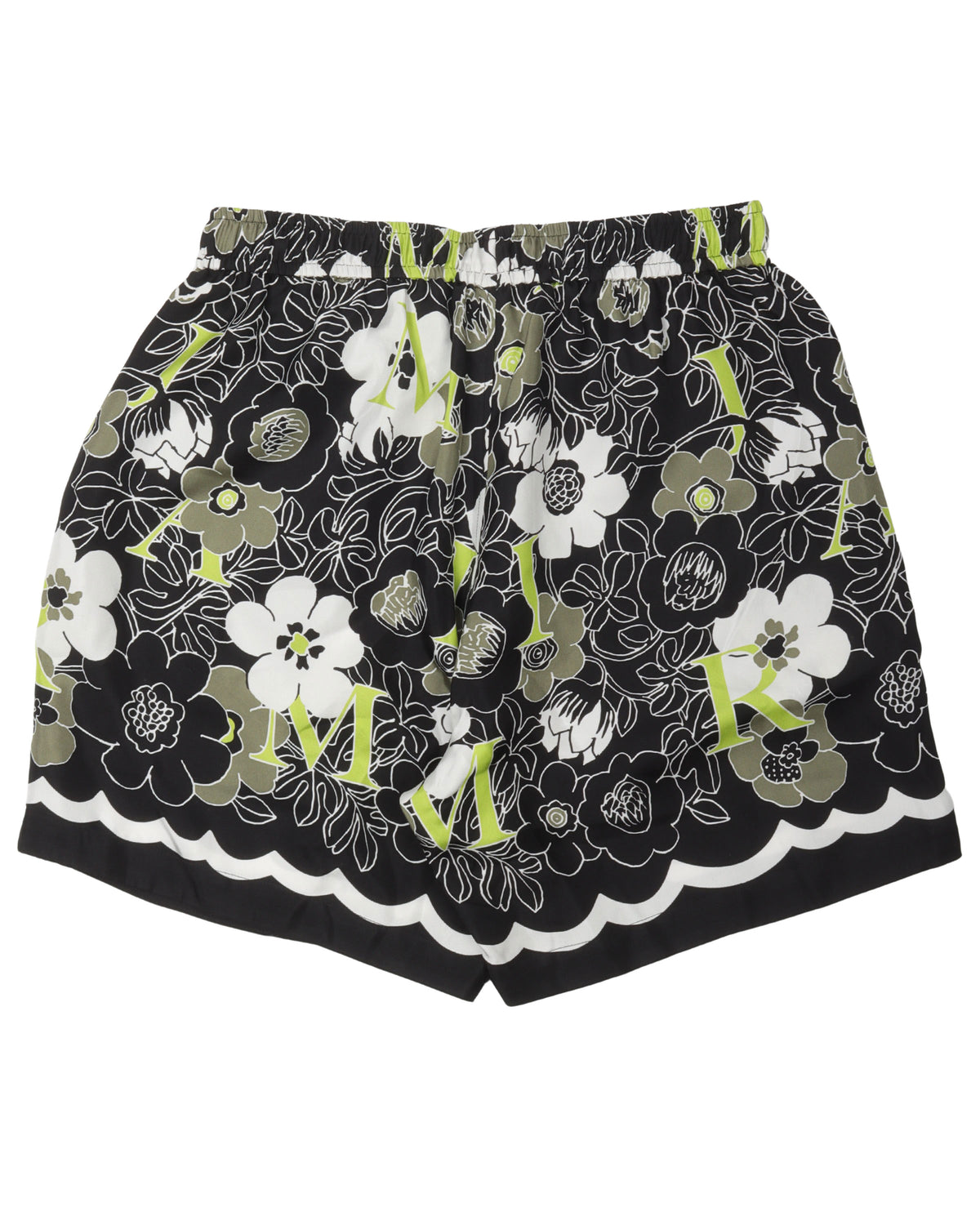 Floral Silk Shorts