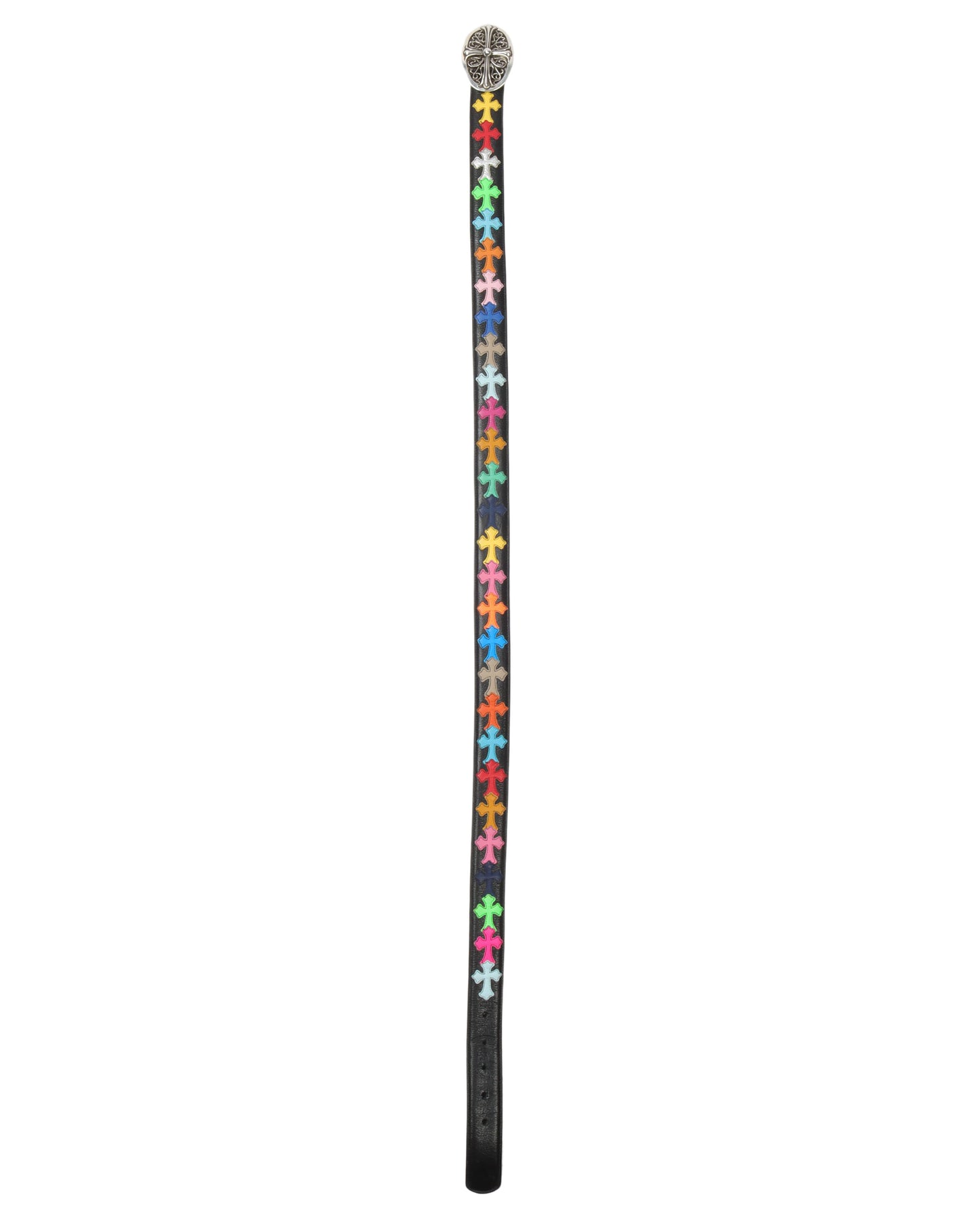 Multicolor Cross Leather Belt