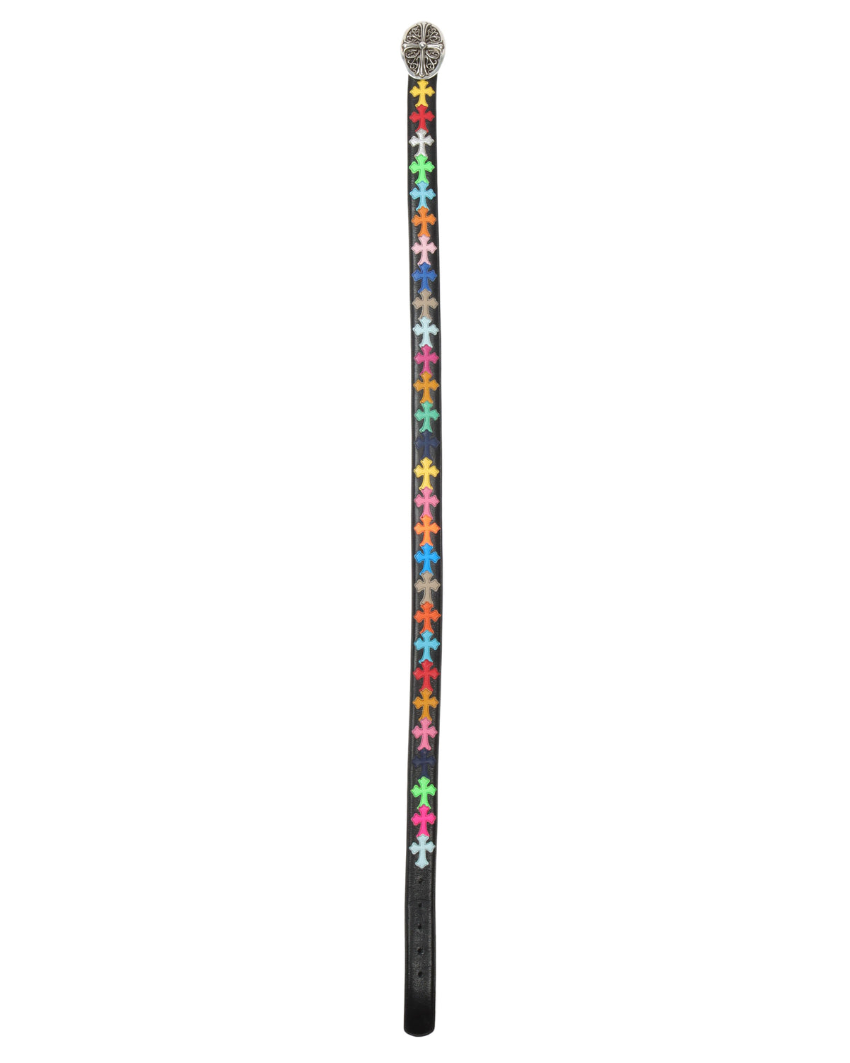 Multicolor Cross Leather Belt