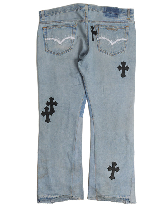Gallery Dept. "La Flare" Cross Patch Denim