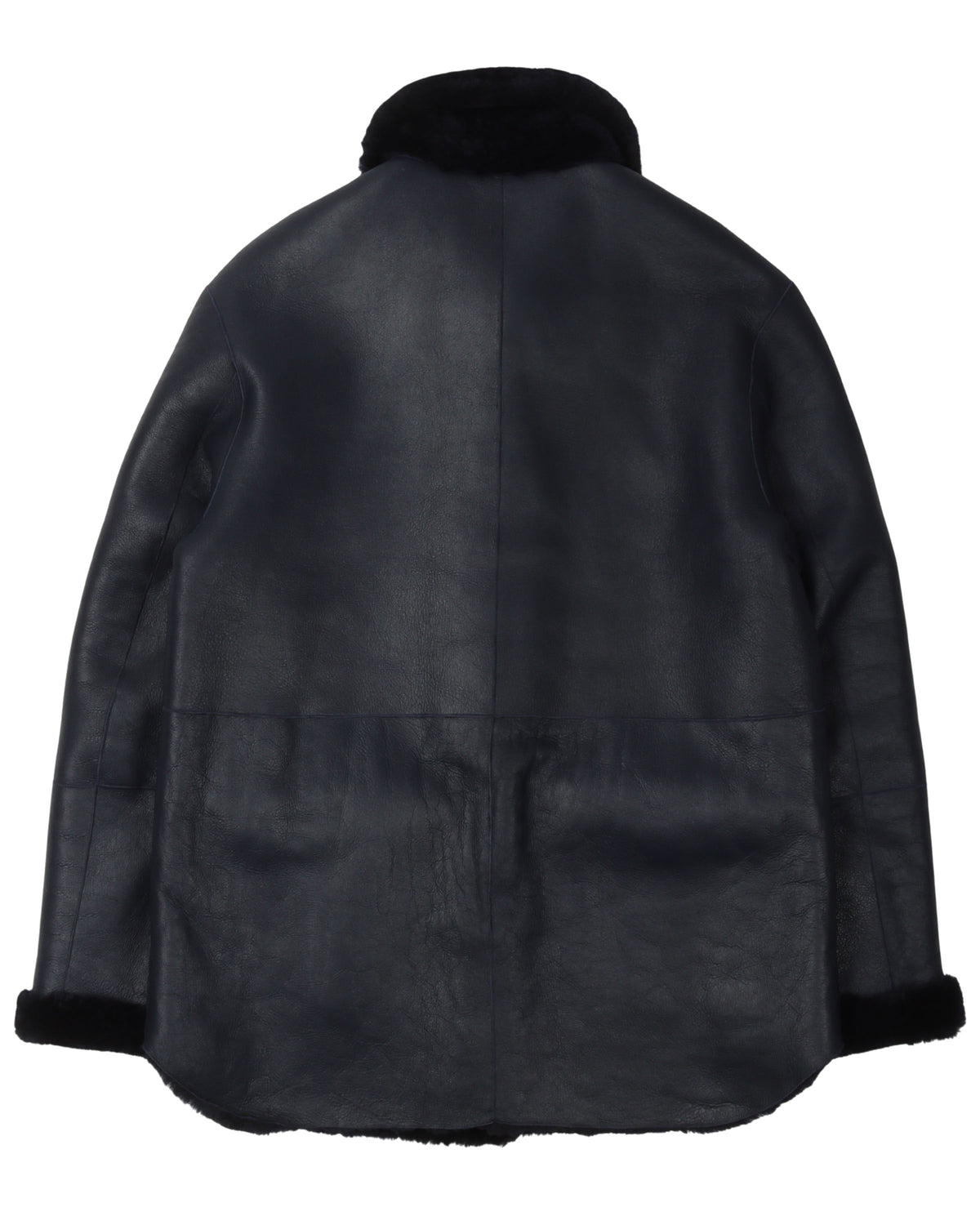 Leather Sherpa Jacket
