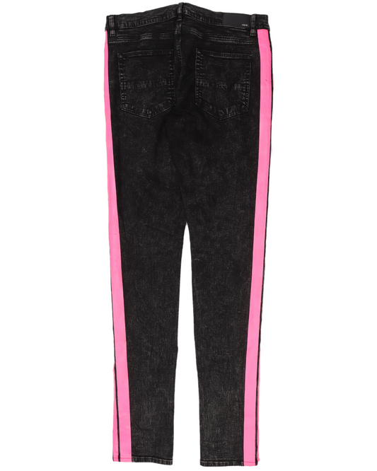 Acid Wash Broken Track Denim