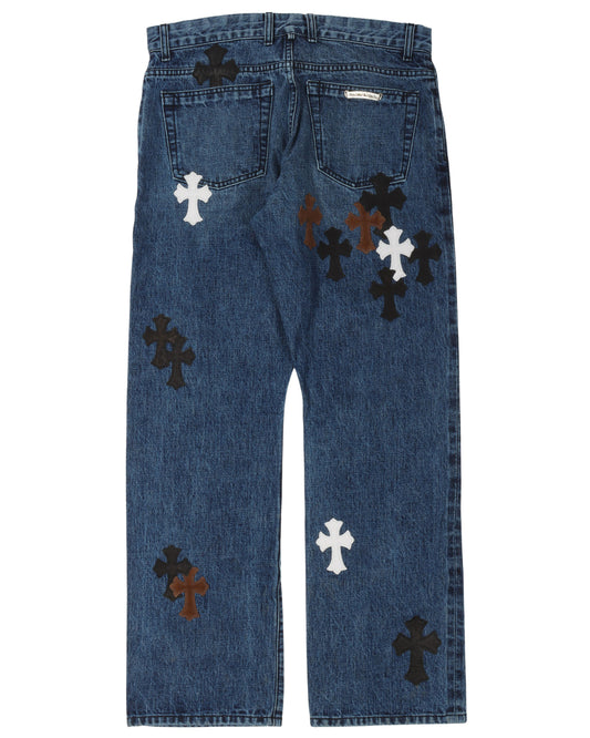 Denim w/ 35 Cross Patches