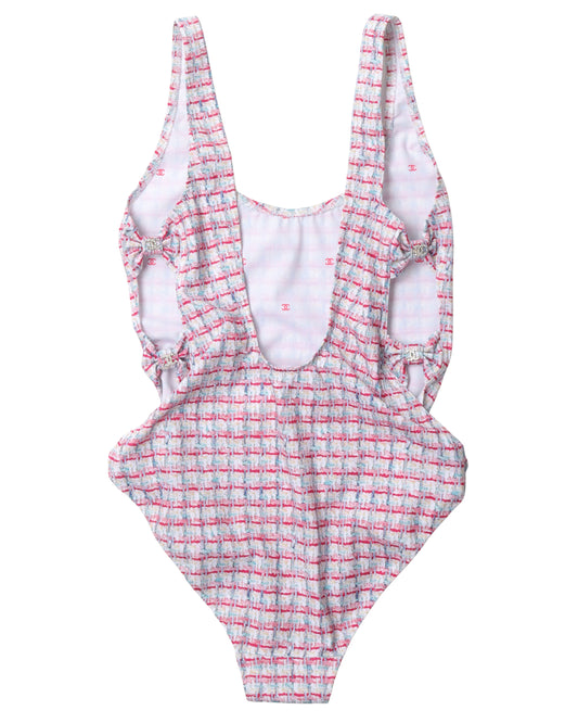 One Piece Jacquard Swimming Suit