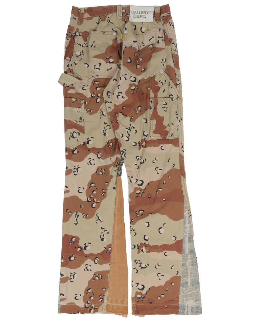 Camouflage "LA FLARE" Carpenter Pants