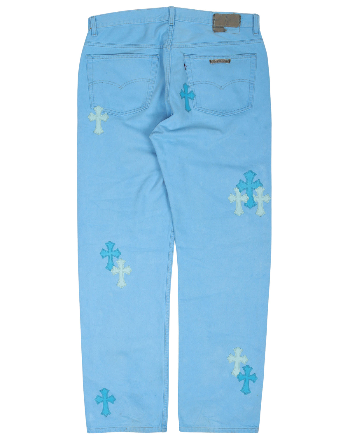 Drake Certified Lover Boy Levi's Leather Cross Patch Jeans