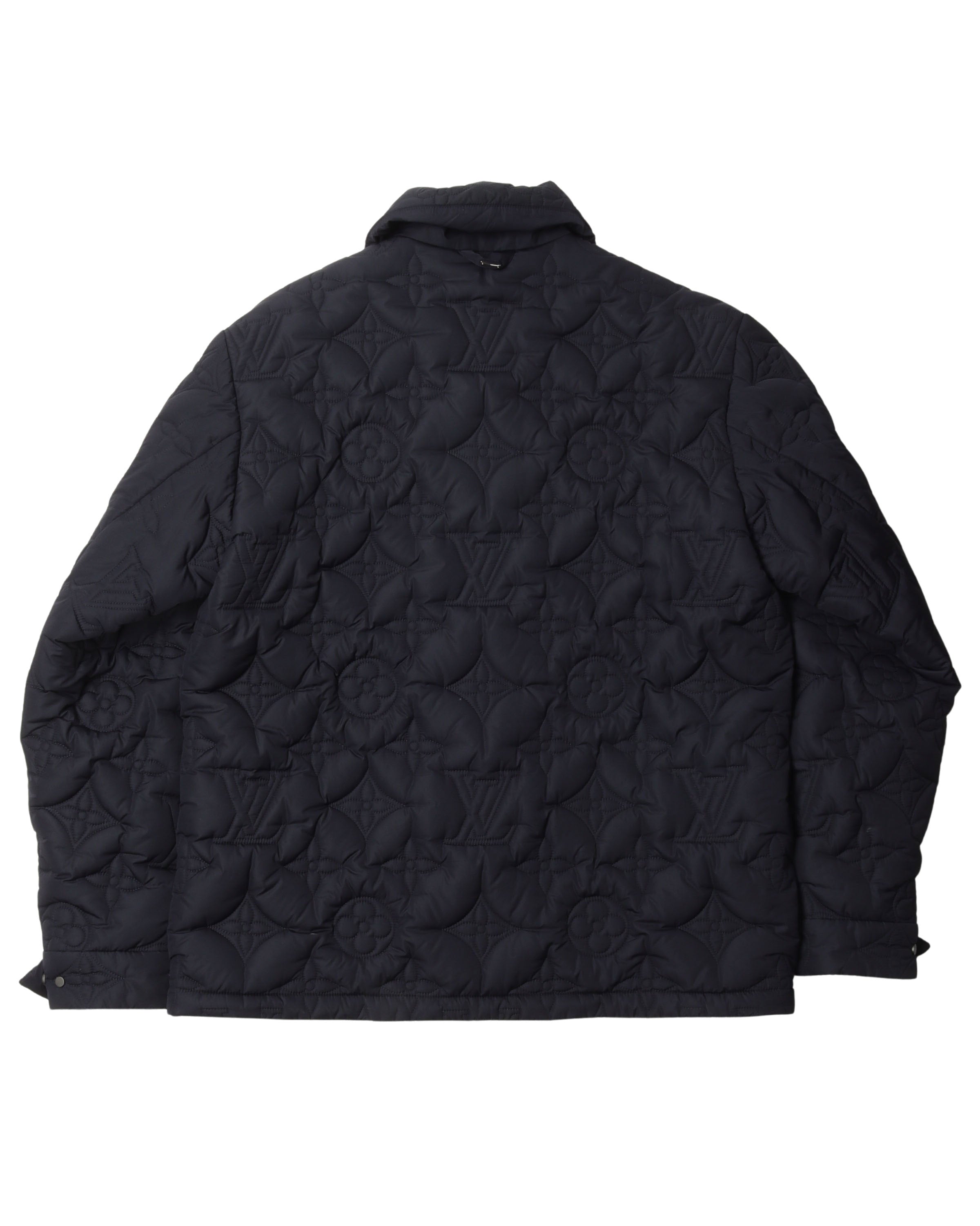 LV Black Puffer Coat Logo Printed  Black puffer coat, Louis vuitton men, Black  puffer