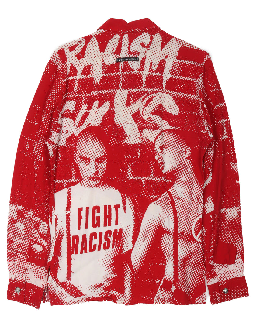AW97 Gaultier Jeans "Fight Racism" Shirt