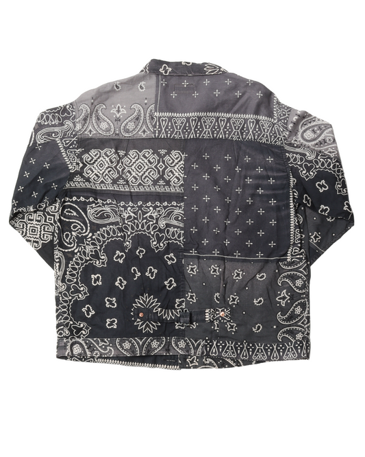 Black Paisley Button Shirt