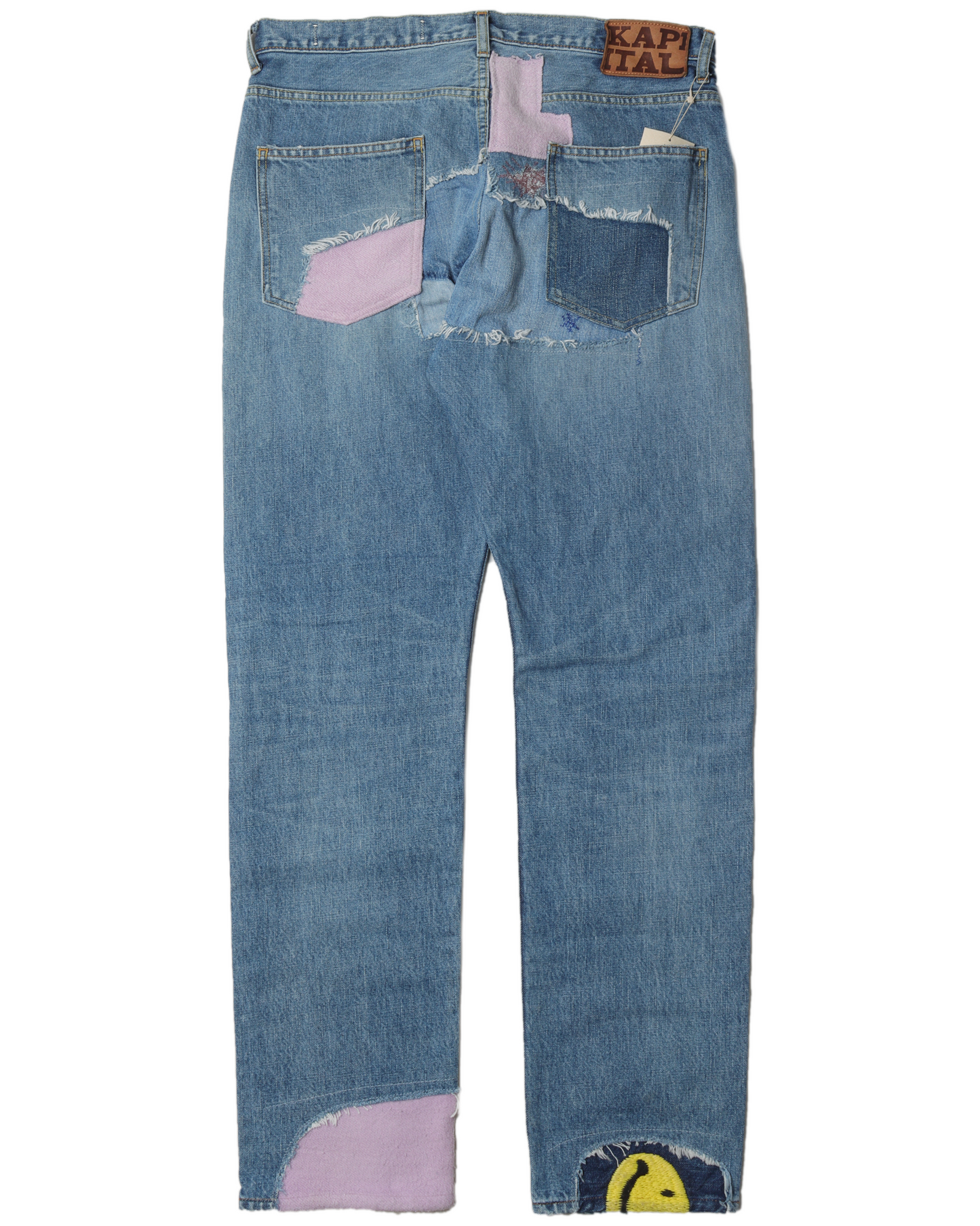 Distressed Embroidered Jeans