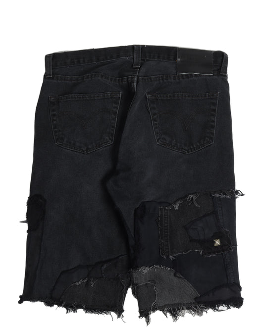 Repaired Denim shorts