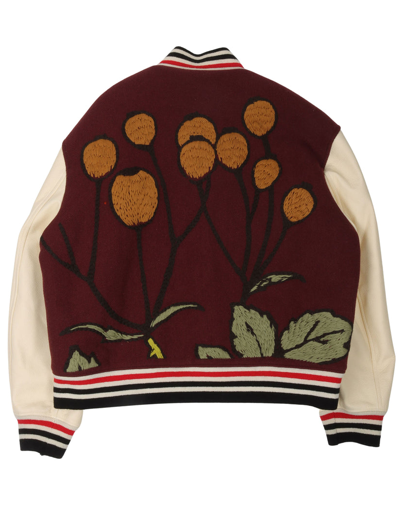 Floral Varsity Jacket