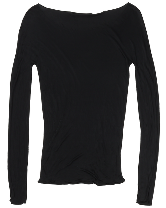 Tom Ford Era Bateaux Neck Long Sleeve Top