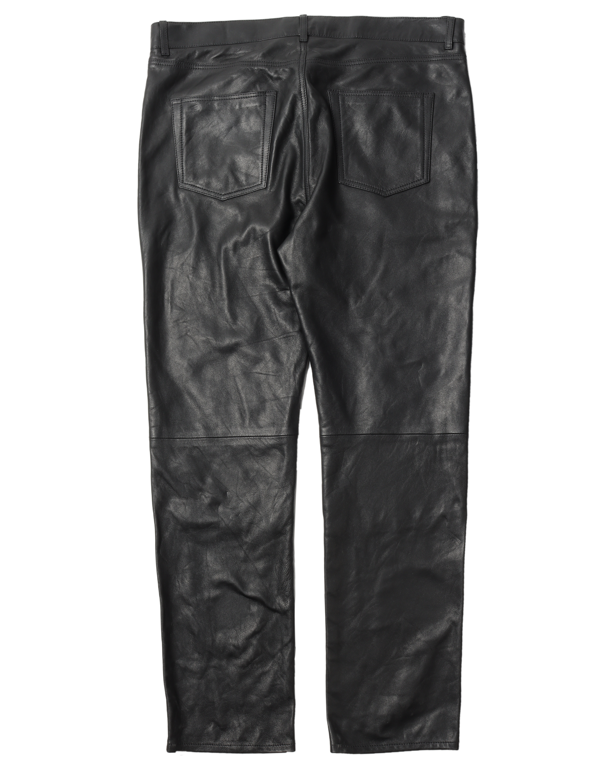 Relaxed Fit Leather Pants
