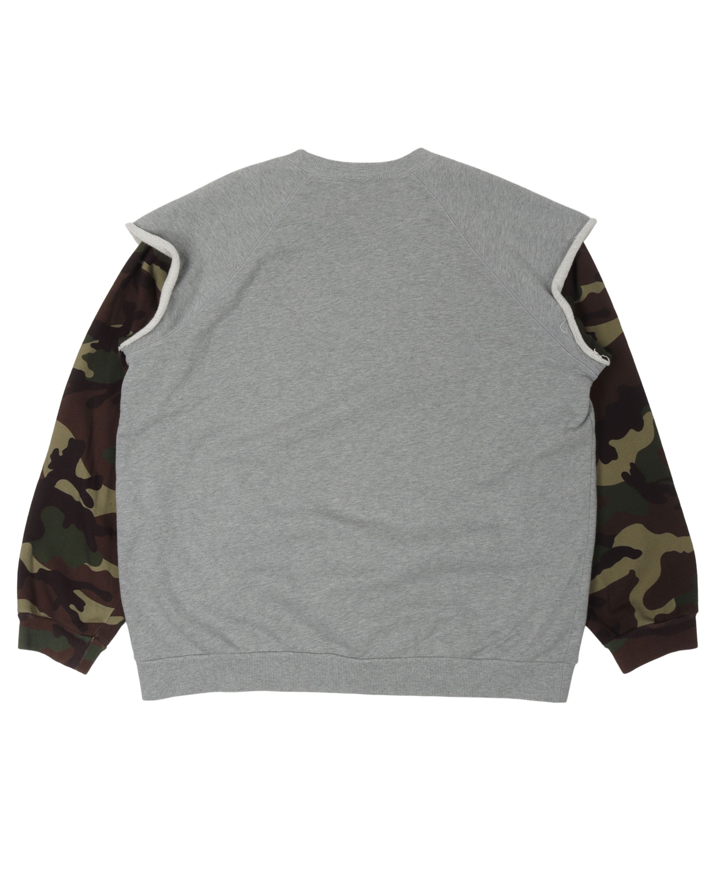 Camouflage Sleeve Sweatshirt