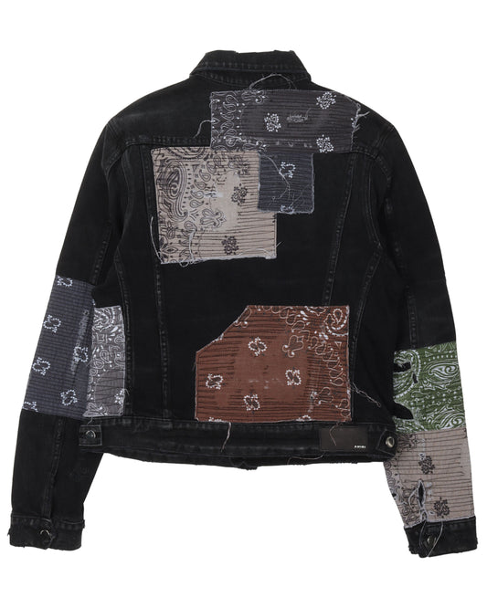 Paisley Patched Denim Jacket