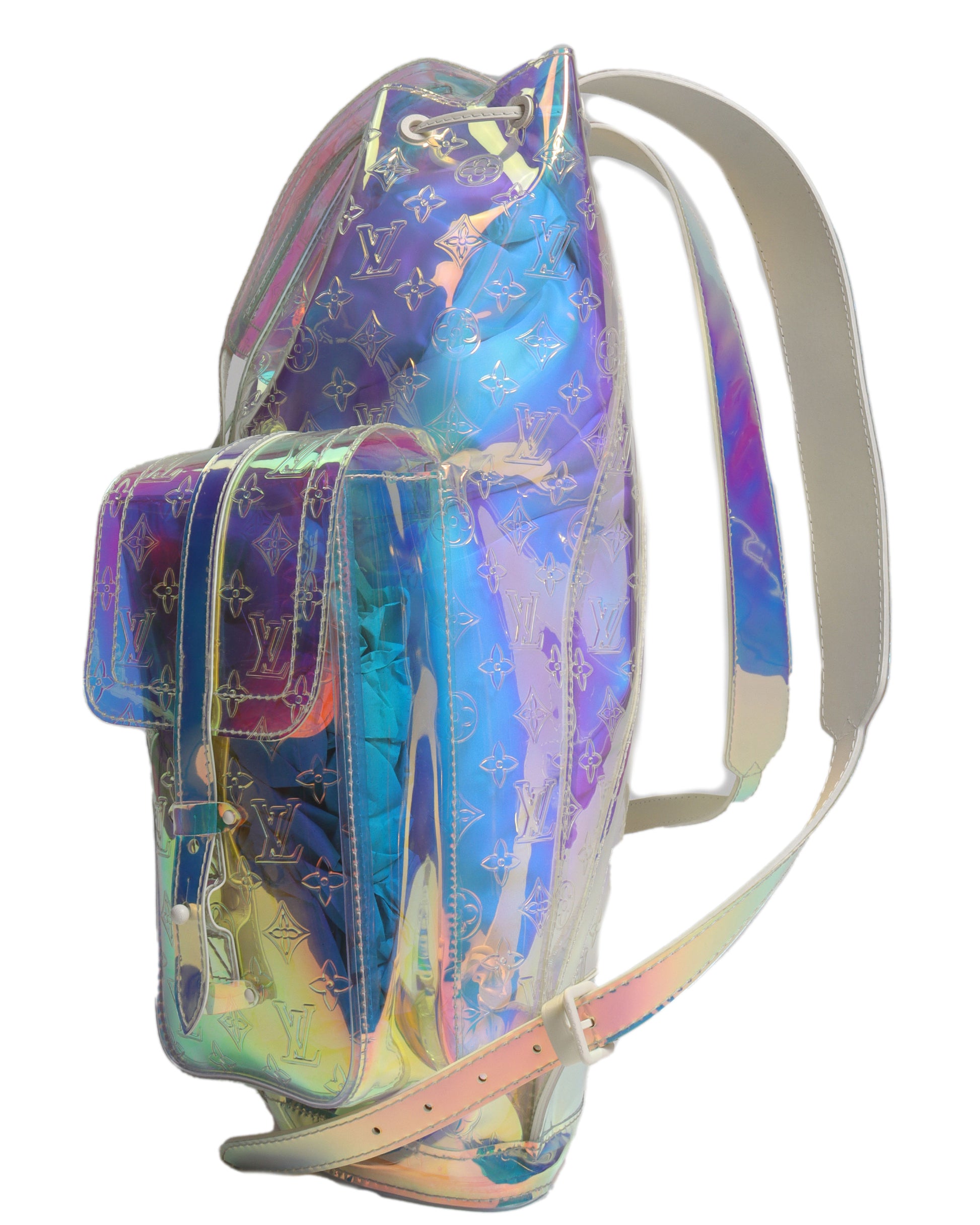 iridescent louis vuitton backpack Louis Vuitton Prism Iridescent Monogram Christopher Backpack – Justin Reed