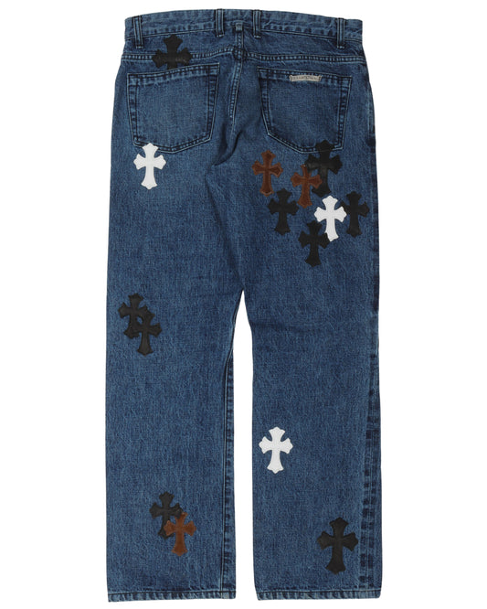 Fleur Knee Denim w/ 33 Cross Patches