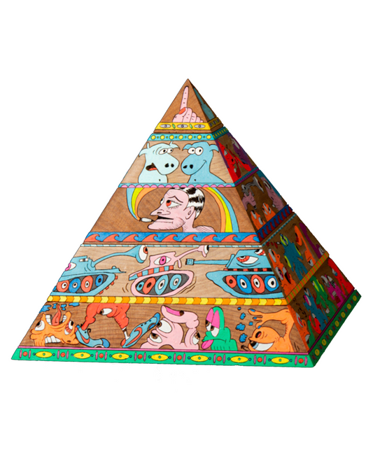 Woke - Hand Painted Wood Sculpture