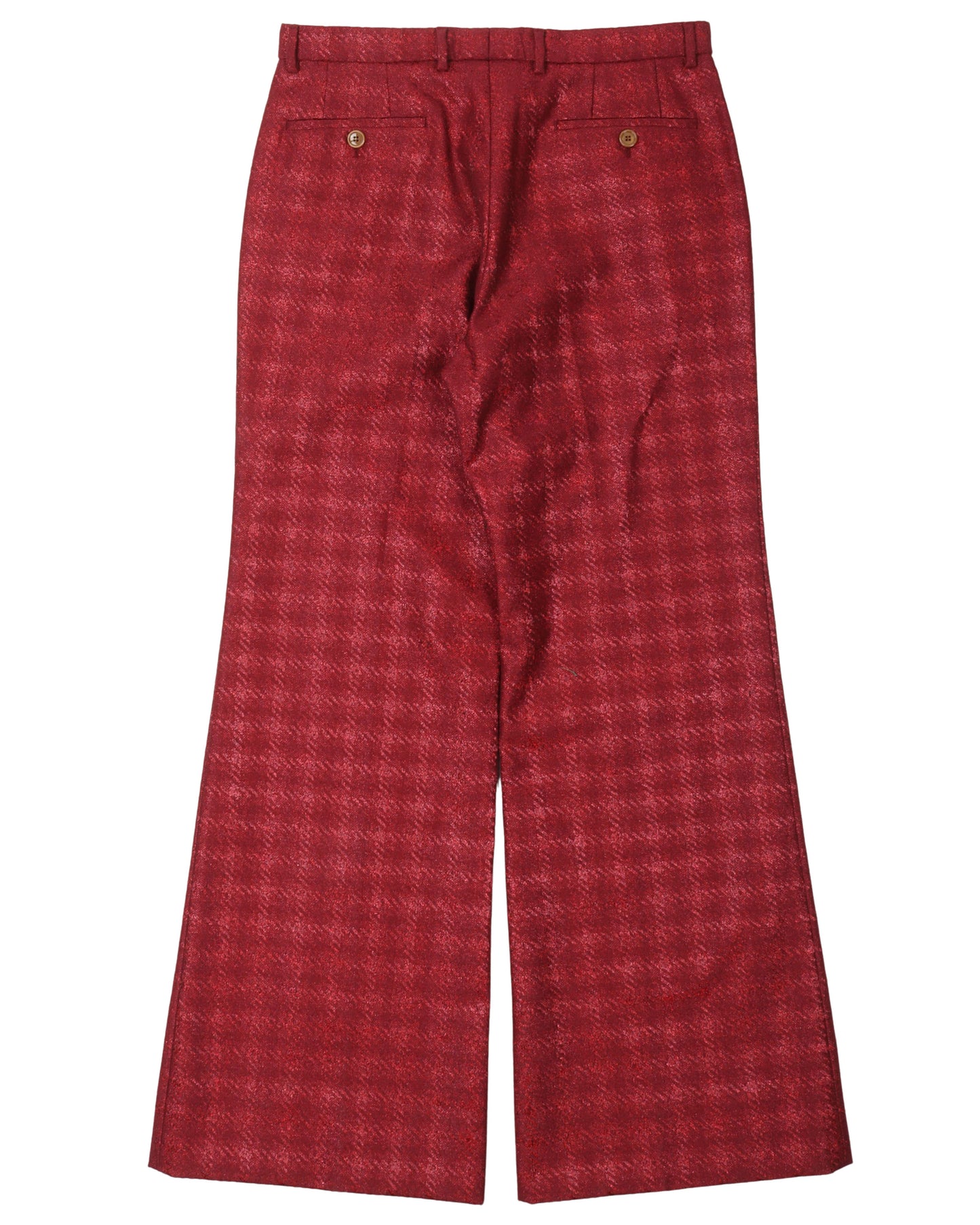 Checkered Flared Pants