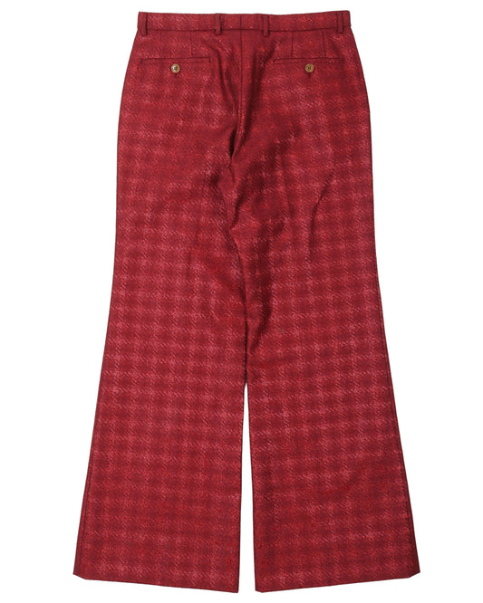 Checkered Flared Pants