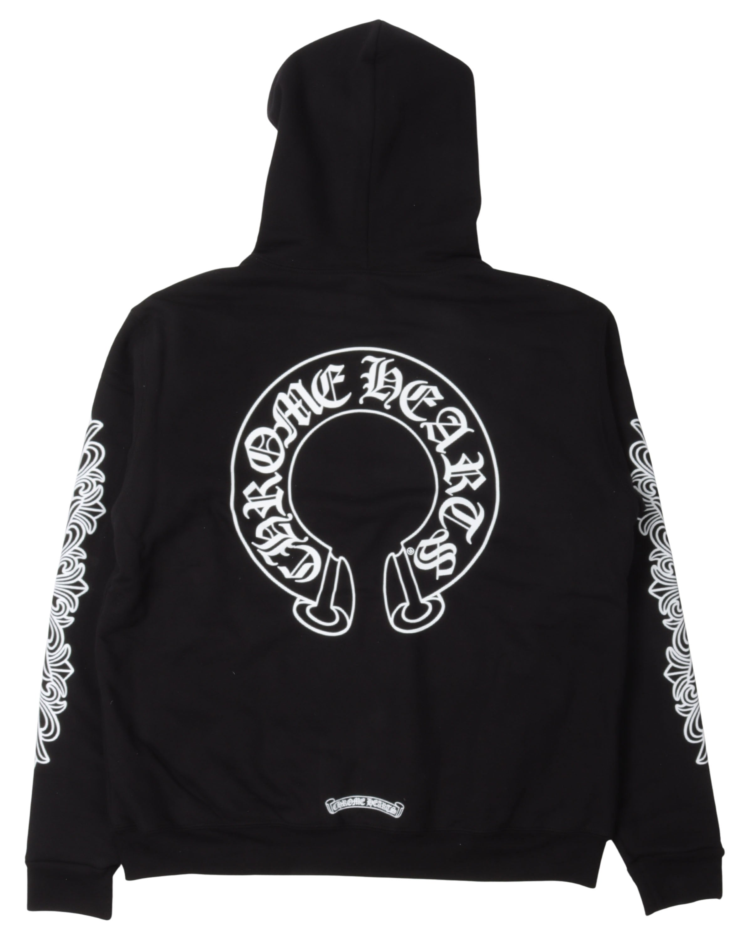 Chrome Hearts Horseshoe Thermal Lined Zip Up Hoodie