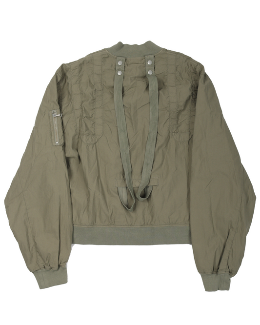Cotton Poplin Frame Flight Jacket