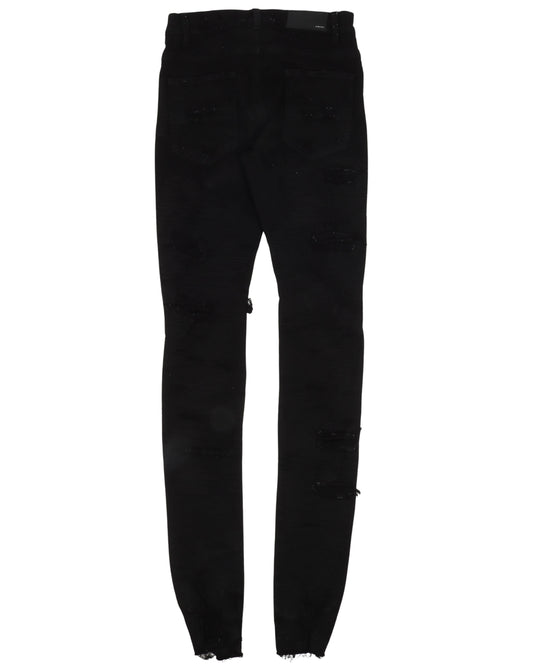 Black Distressed Jeans
