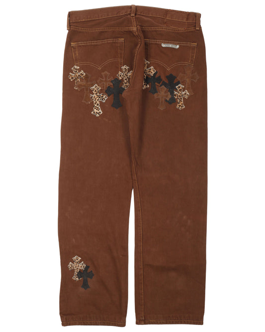 Levi's Leather Cross Dyed Jeans