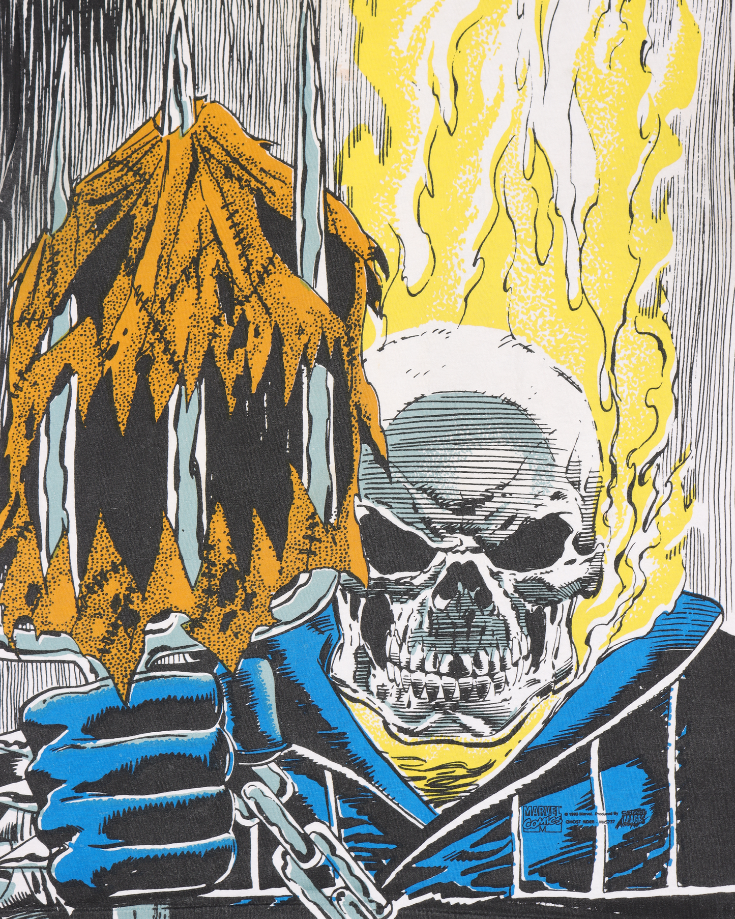 Marvel Ghost Rider Pumpkin Head Mega T-Shirt