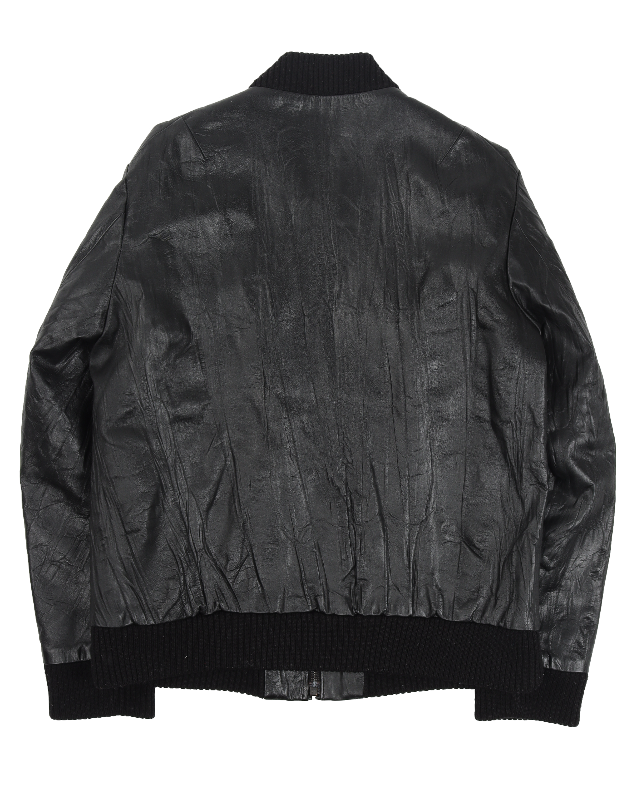 Leather Bomber Jacket (AW04) Give Peace a Chance