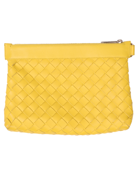 Weather Woven Leather Pouch