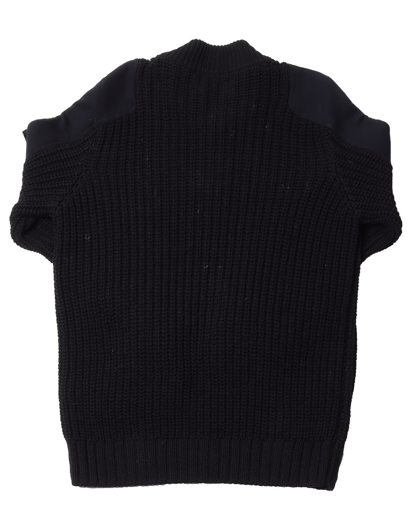 Knitted Zip up Sweater