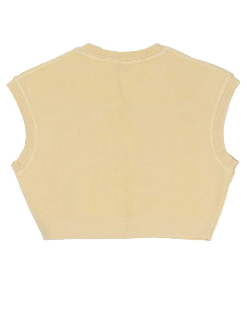 SS91 Yellow Crop Top Vest