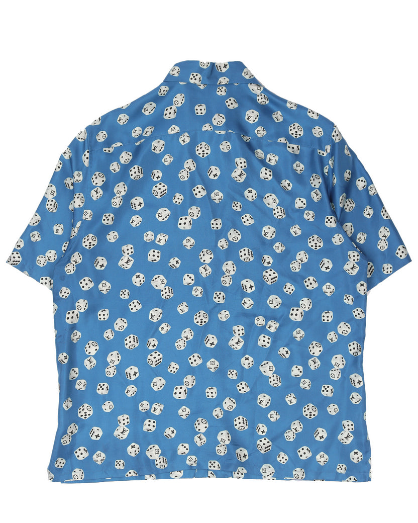 Louis Vuitton Dice Monogram Silk Button Up Shirt – Savonches