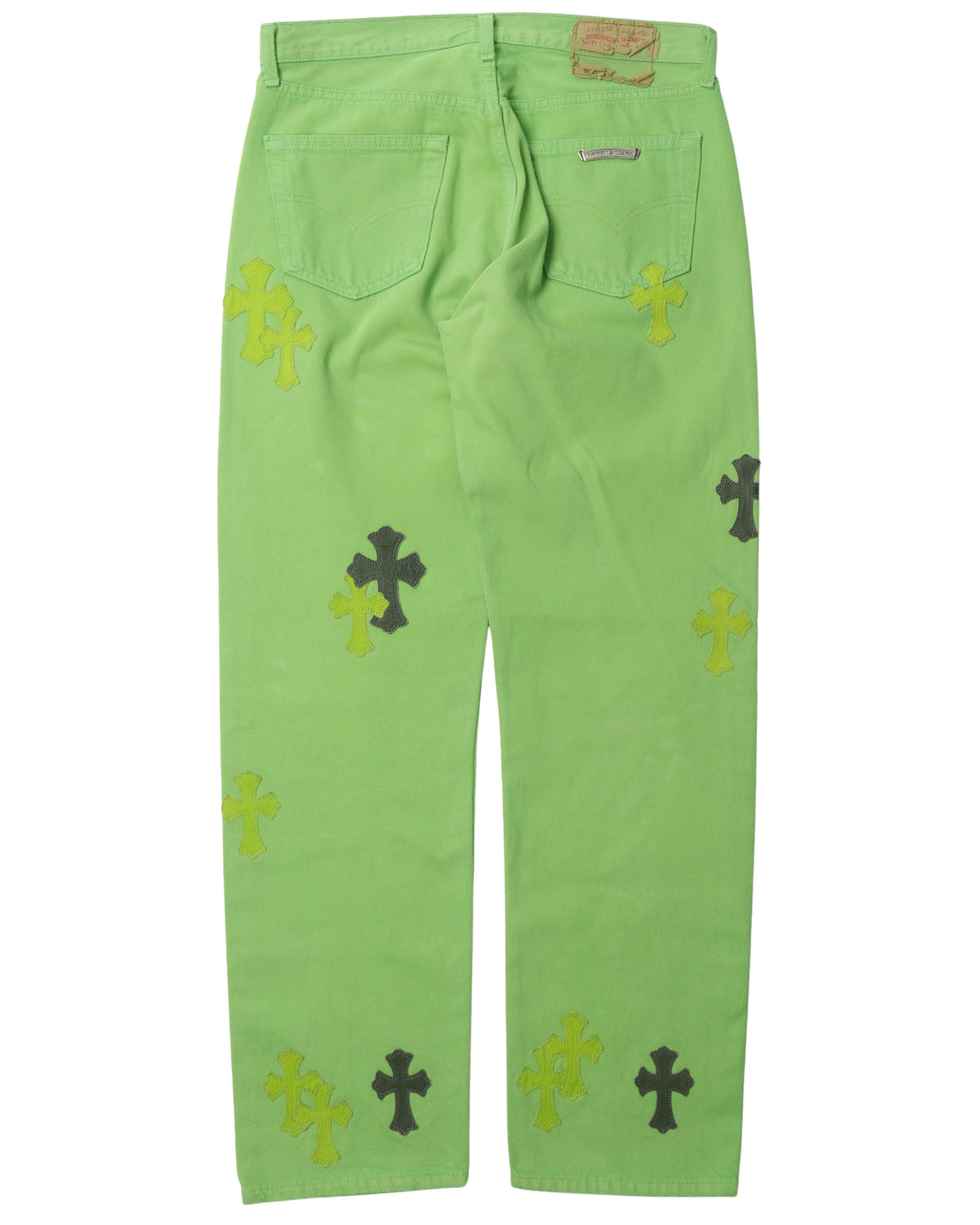 Sex Records Cross Patch Jeans