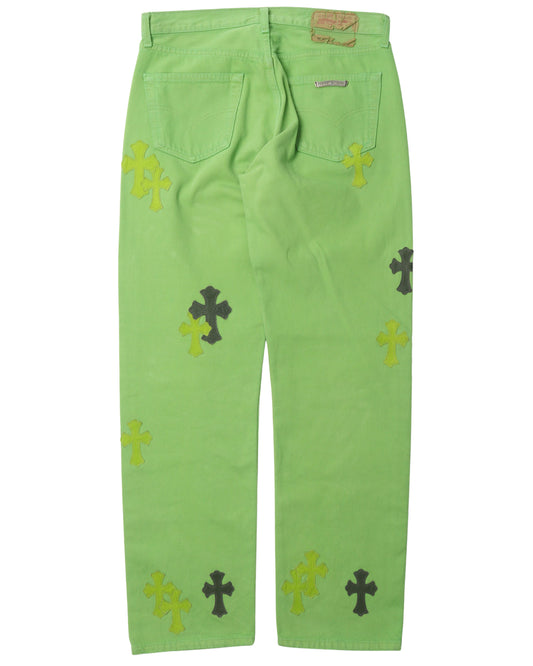 Sex Records Cross Patch Jeans