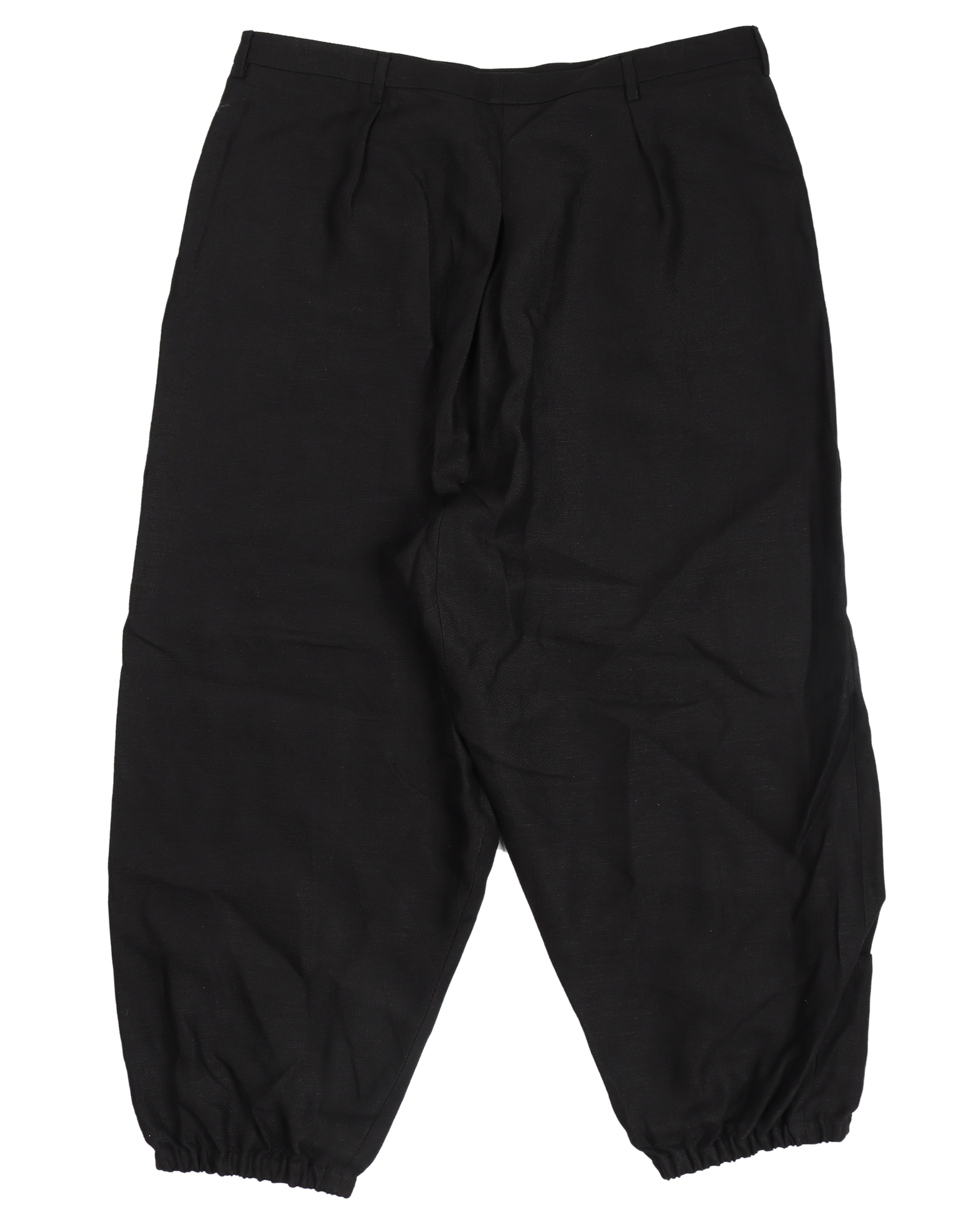 Hakama Linen & Cotton Pleated Baggy Trouser Joggers