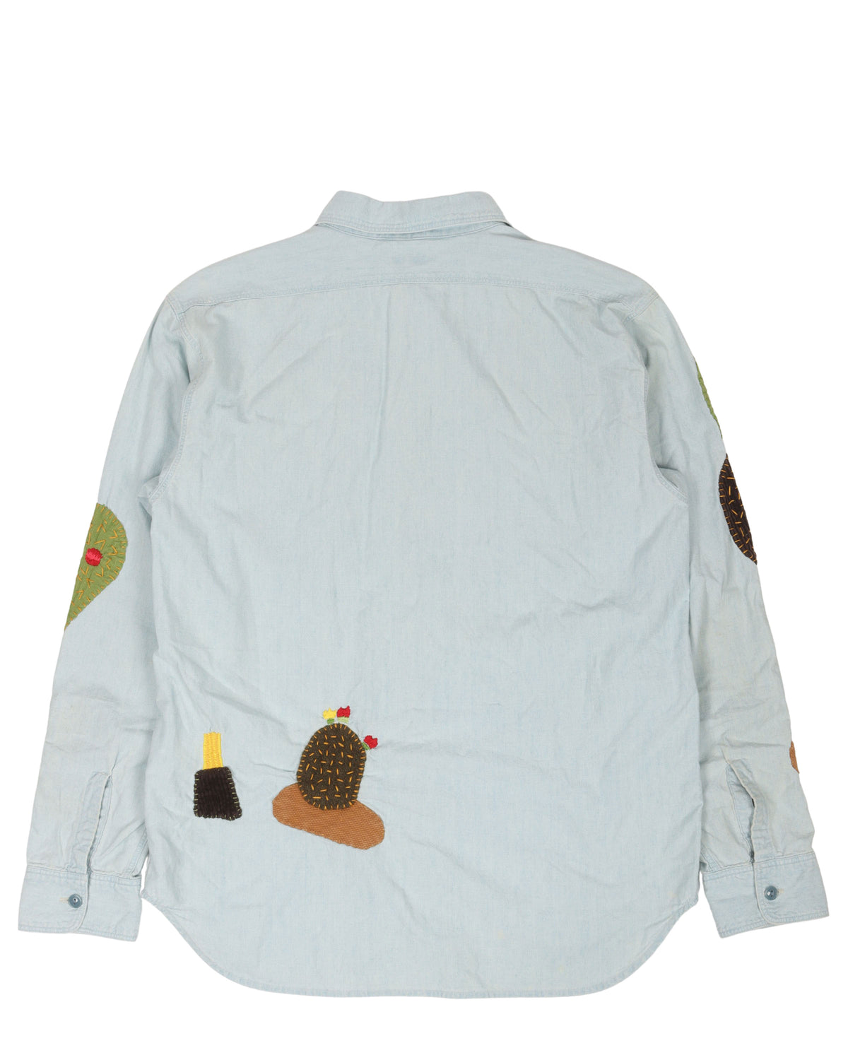 Patchwork Denim Shirt