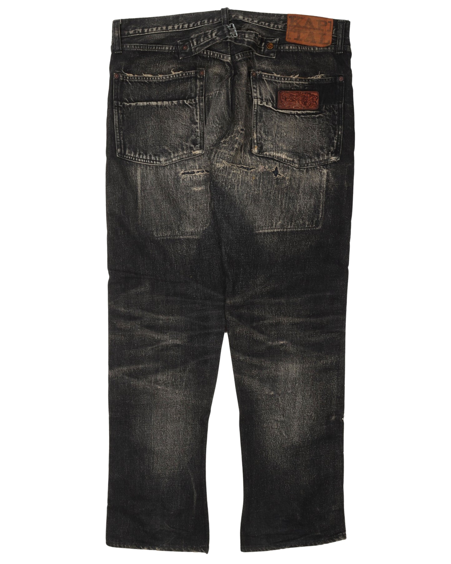 Distressed Studded Jeans