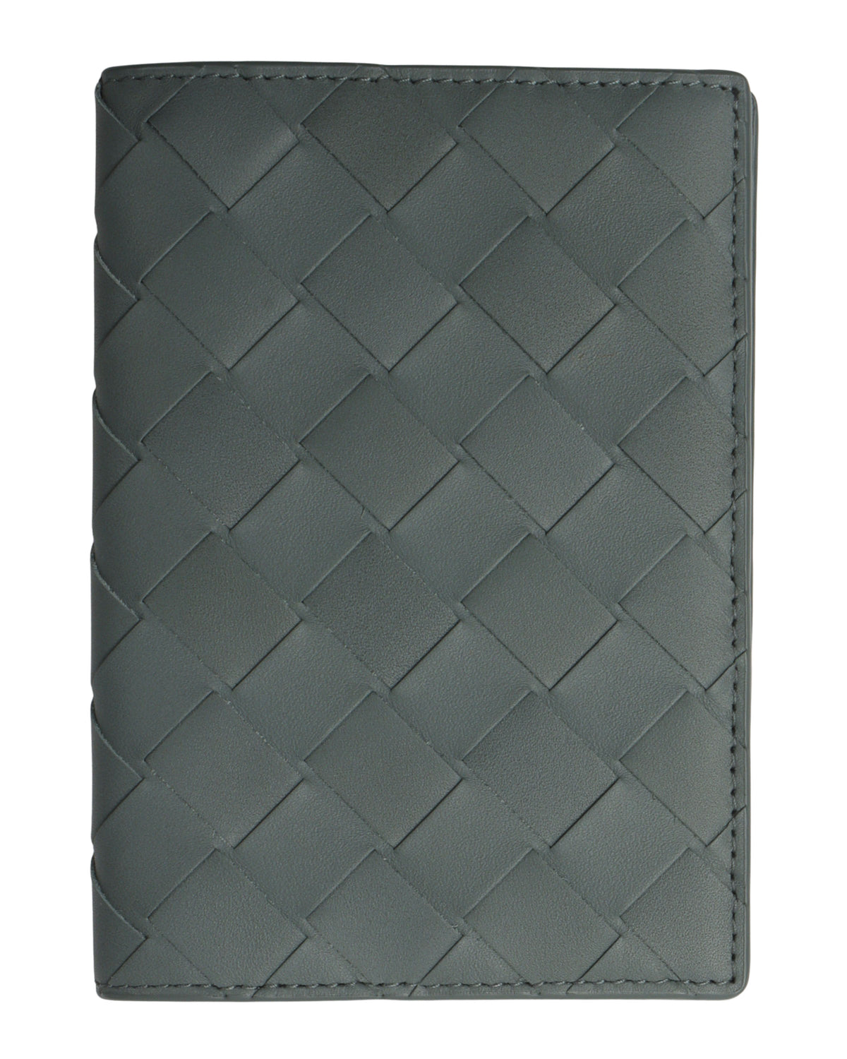 Intrecciato Leather Passport Case