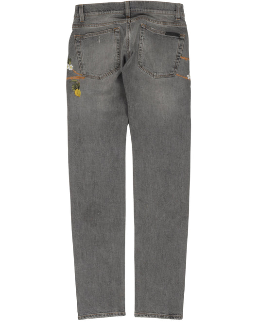 Birds and Flowers Jeans