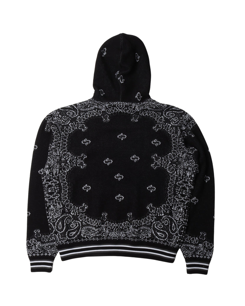 Cashmere Blend Paisley Hoodie